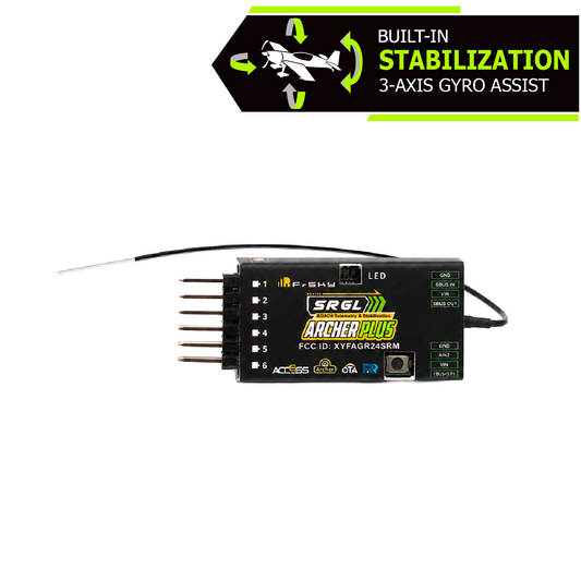 FrSky Archer Plus SR6L 6-Channel Stabilized Receiver