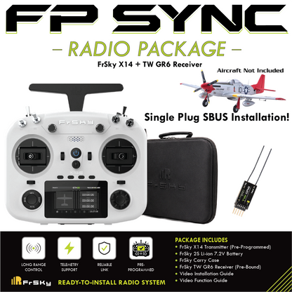 FP SYNC TWIN X14 Preloaded Model Combo – FMS Corsair 800mm & Arrows P-51 Mustang 850mm