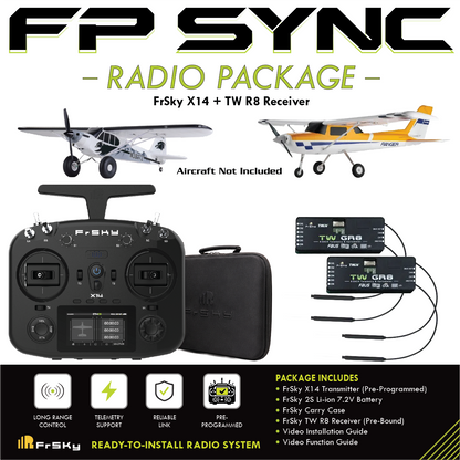 FP SYNC TWIN X14 Preloaded Model Combo – FMS Ranger 1220mm & PA-18 1300mm