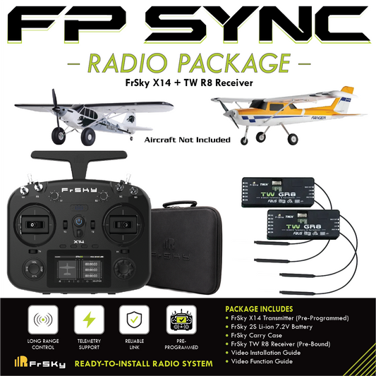FP SYNC TWIN X14 Preloaded Model Combo – FMS Ranger 1220mm & PA-18 1300mm