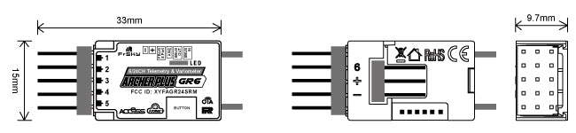 FrSky Archer Plus GR6 6-Channel Receiver