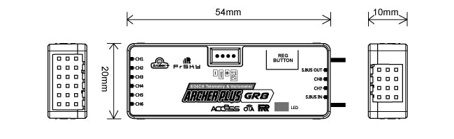 FrSky Archer Plus GR8 8-Channel Receiver