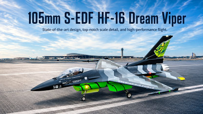 HSDJETS S-EDF 105mm HF-16 Dream Viper PNP