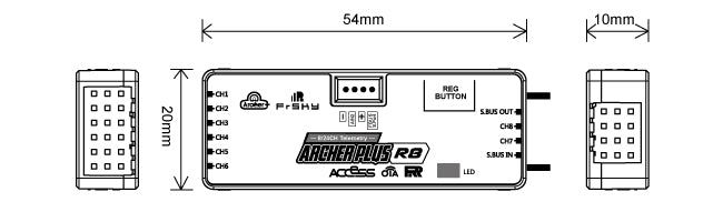 FrSky Archer Plus R8 8-Channel Receiver