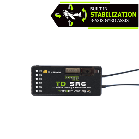 FRSky Tandem TD SR6 Stabilized Receiver - 6 Channel