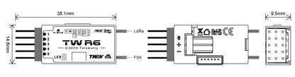 FrSky Twin TW R6 Receiver - 6 Channel